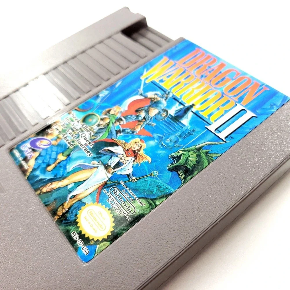 Dragon Warrior II (Nintendo NES, 1990) Authentic Cart Only Pristine Label Tested